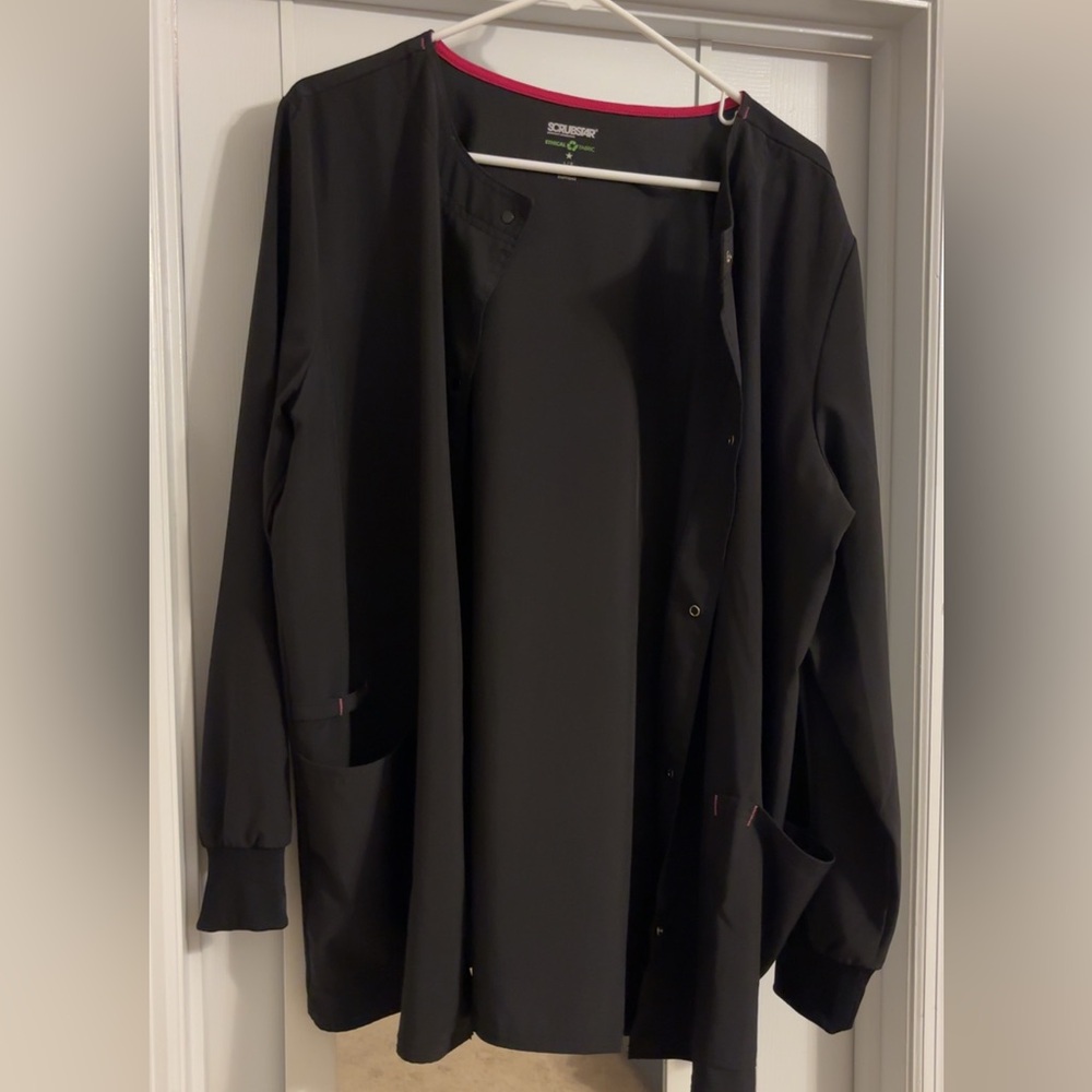 Scrubstar Black Scrub Jacket